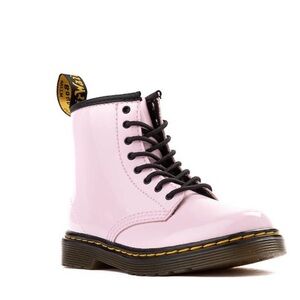 Kids Pink Dr. Martens Lace-Up Boots Toddler Size 8